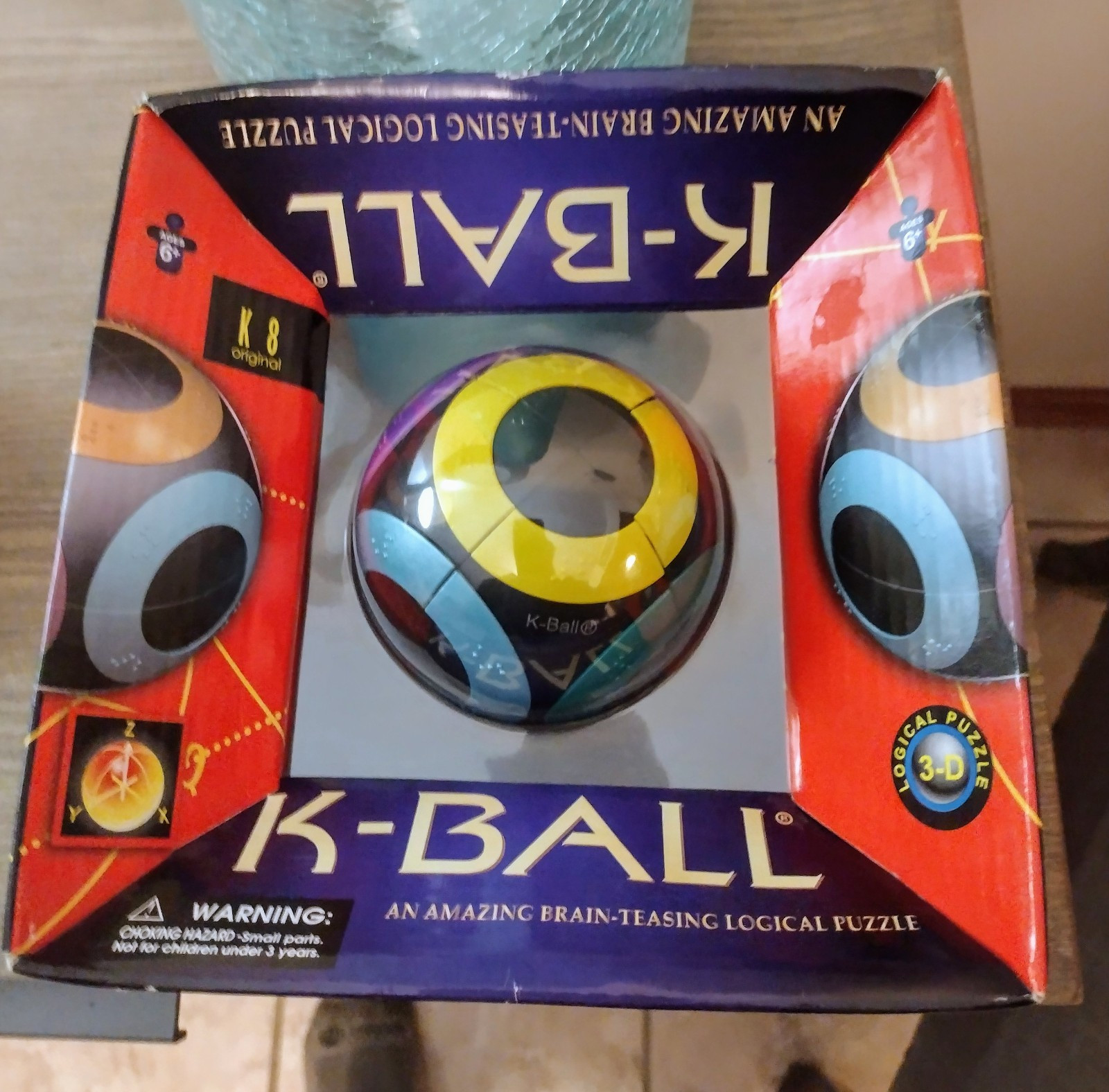 VTG RARE NIB K8 K-BALL 3-D Brain Logic Puzzle Original Brain