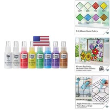 Plaid Gallery Glass Window Color Beginner Set 2-Ounce , 8-Pack GG8SET