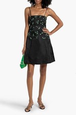 GANNI Embellished Taffeta Mini Dress Original Price $495 Size EU 38