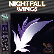 Roblox World Zero WZ - NIGHTFALL WINGS - PASTEL HEX ITEMS