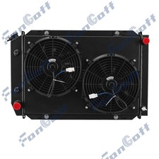 3-row Radiator Shroud Fan Fit 79-93 Ford Mustang Gt Mercury Cougar 5.0l V8 New