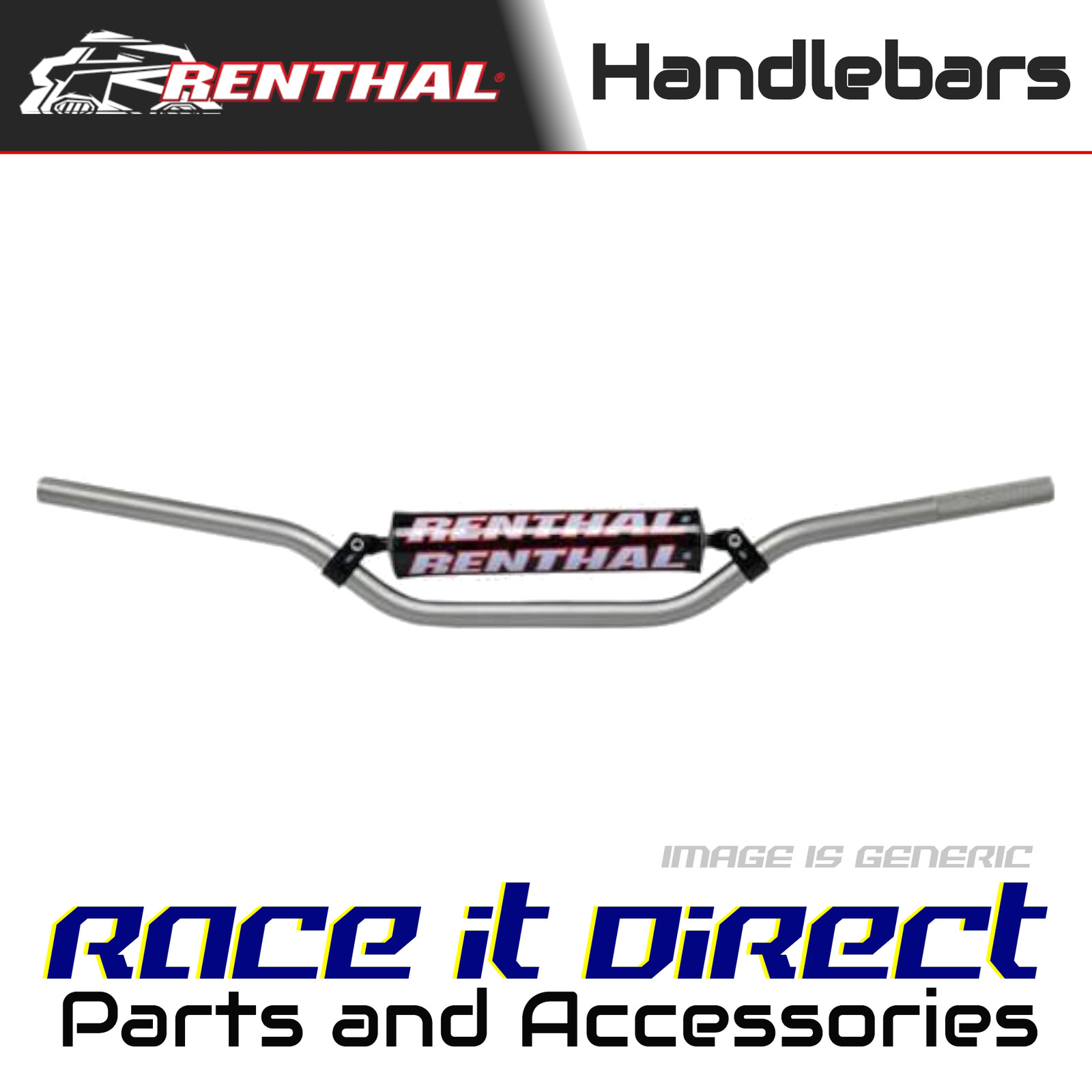 Handlebar for KAWASAKI KLX 230 & R 2020-2021 Grey Renthal