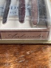 RARE Ambassador Silver Plated & Enameled Demi Spoons In Case — photo 3