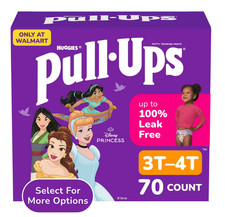 Pull-Ups Girls' Potty Training Pants, 3T-4T 32-40 lbs , 70 Count