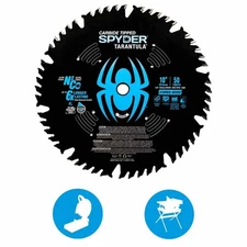 Spyder 13063 10-Inch 50-Tooth Combination Circular Saw Blade Tarantula