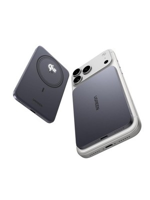 UGREEN QI2 Power Bank, 8.6mm Ultra-Slim 5000mAh Magnetic Battery, 20W PD Grey
