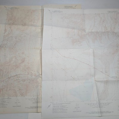 x2 LOT 1972 USGS NV Topographic Maps Frenchman Fourmile Flat Churchill Co 1:24k