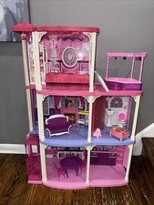 Local Pickup! Mattel Barbie 3 Story Dream Townhouse As Is Incomplete Tested