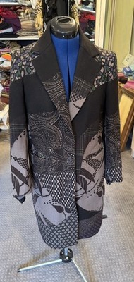 Etro Milan paisley wool patchwork print jacket 44 Italy