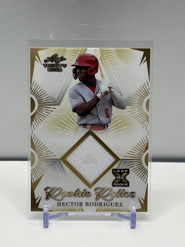 2023 Leaf Trinity Mega Box - Rookie Relics Hector Rodriguez #RR-21 (MEM, RC)