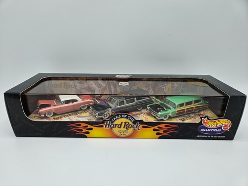 Hot Wheels Set 3 Auto da Collezione Hard Rock Cafe Serie 1 Cadillac