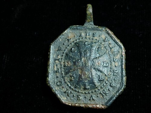 Dug 17 - 18th Century St Benedict "Medal of Exorcism" Colonial Religious Medal