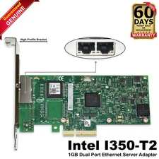 Dell Intel I350-T2 Dual-Port 1GB PCI-E Network Card - High Profile V5XVT