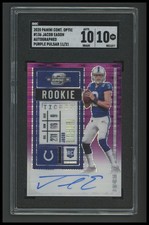 Jacob Eason - 2020 Panini Contenders Optic Purple Pulsar /21 - SGC 10