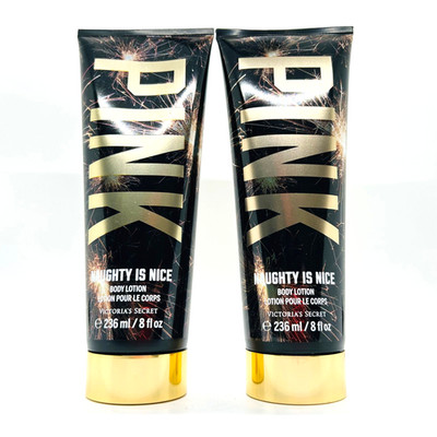 2 Pack Victoria's Secret PINK NAUGHTY IS NICE Lotion 8 fl oz Lavender & Tonka