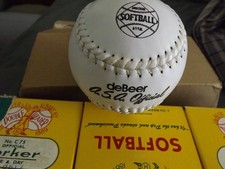 Vintage J De Beer & Son Double Header Official Clincher Softballs 6 New in Boxes