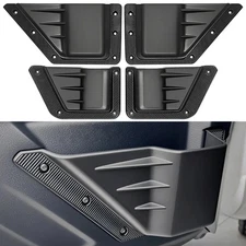 Front & Rear Door Storage Pockets Custom For 2021-2024 Ford Bronco 4 Door Black
