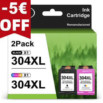 1-2 304XL Patronen für HP-304 XL DeskJet 2620 2630 3720 3730 3750 Envy5010 5030