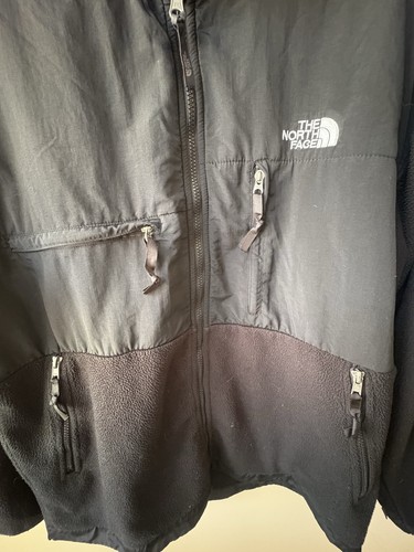 Giacca Polartec Y2K The North Face Denali Fleece Uomo Taglia XL Full Zip Nera - Foto 3 di 9