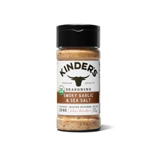 Kinder's Smoky Garlic Sea Salt 4 Ounce Organic Seasoning for Grilling Cooking