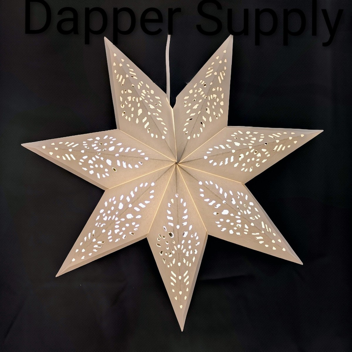 Ikea STRALA Star Light Pendant / Table Lamp Shade Lace White 19