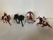 Lot of Four Breyer Horse Ornaments