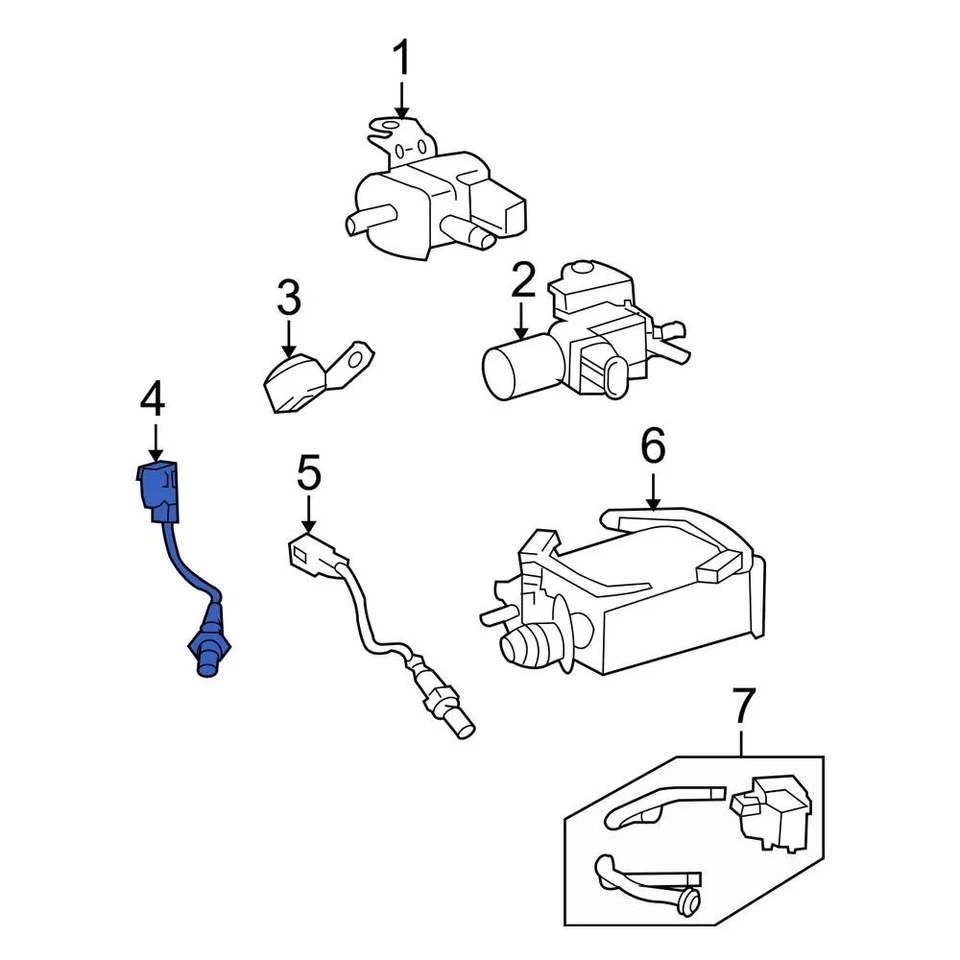 For Toyota Tacoma 2005-2007 Toyota 8946704020 Front Oxygen Sensor — 第 3/4 张图片