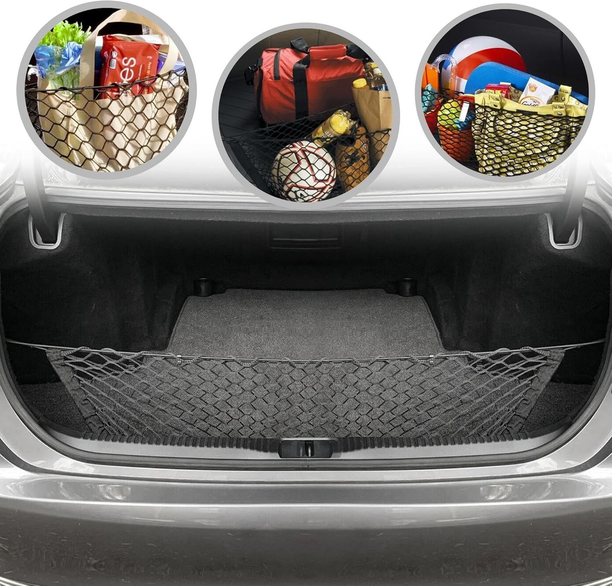 Rear Trunk Envelope Style Cargo Net for LEXUS GS300 GS350 GS430 GS