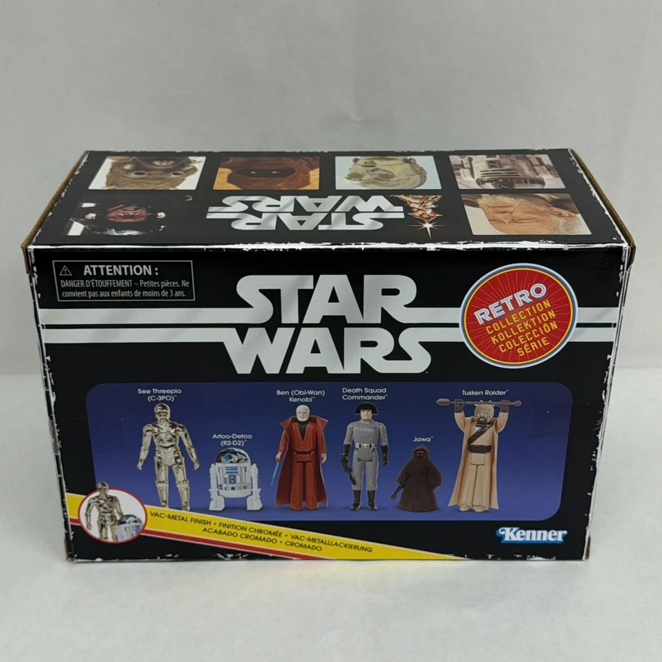 Boneco de ação Star Wars coleção retrô 3,75" A New Hope pacote com 6 novo - Imagem 3 de 4