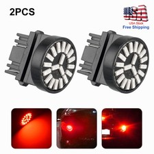 2Pc Red LED Brake Stop Tail 3157 Light Bulbs Fits 1999-2012 Chevy Silverado 1500