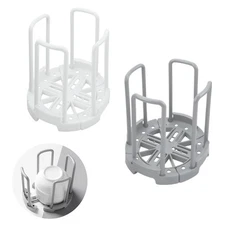 2 PCS Adjustable Bowl, Plate Storage Rack, Dinner Plate Organizer for Cabinet