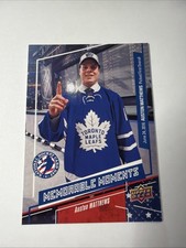 2017 National Hockey Card Day - Auston Matthews Memorable Moments Maple Leafs 16