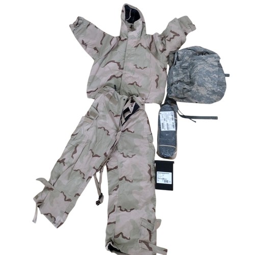 Jslist Set US Military JSLIST CBRN Desert Camo Protective Suit Set Large/Reg USED ...