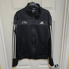Ladies Small UK 8-10 Black Adidas Zip Up Training Jacket PTR