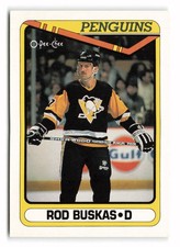 1990-91 O-Pee-Chee Rod Buskas #509 Rookie Pittsburgh Penguins