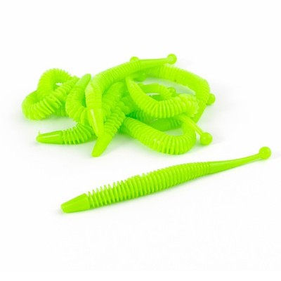 Forellenköder Ribbed Trout Worm 10St., Gummiköder, Gummiwurm, Trout Bait
