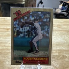 1987 Topps - Record Breaker Roger Clemens #1