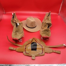 Build A Bear Cowboy Hat, Saddle And 4 Roller Skates