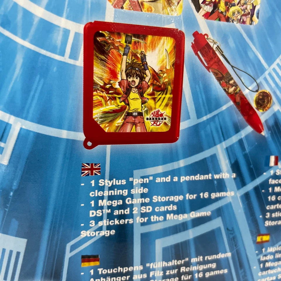 Bakugan Pyrus Pack Nintendo DS DSi Accessory Kit Game Case & Stylus New Sealed - Image 3 of 4