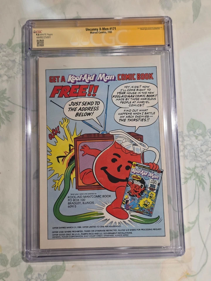 UNCANNY X-MEN 171 CGC 9.6 SS WP ROGUE SIGNED BY WALT SIMONSON MARVEL 1983 - Image 3 of 3