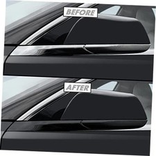SlickMod Chrome Delete Blackout Vinyl Overlay for 3. Mirror Trim Gloss Black