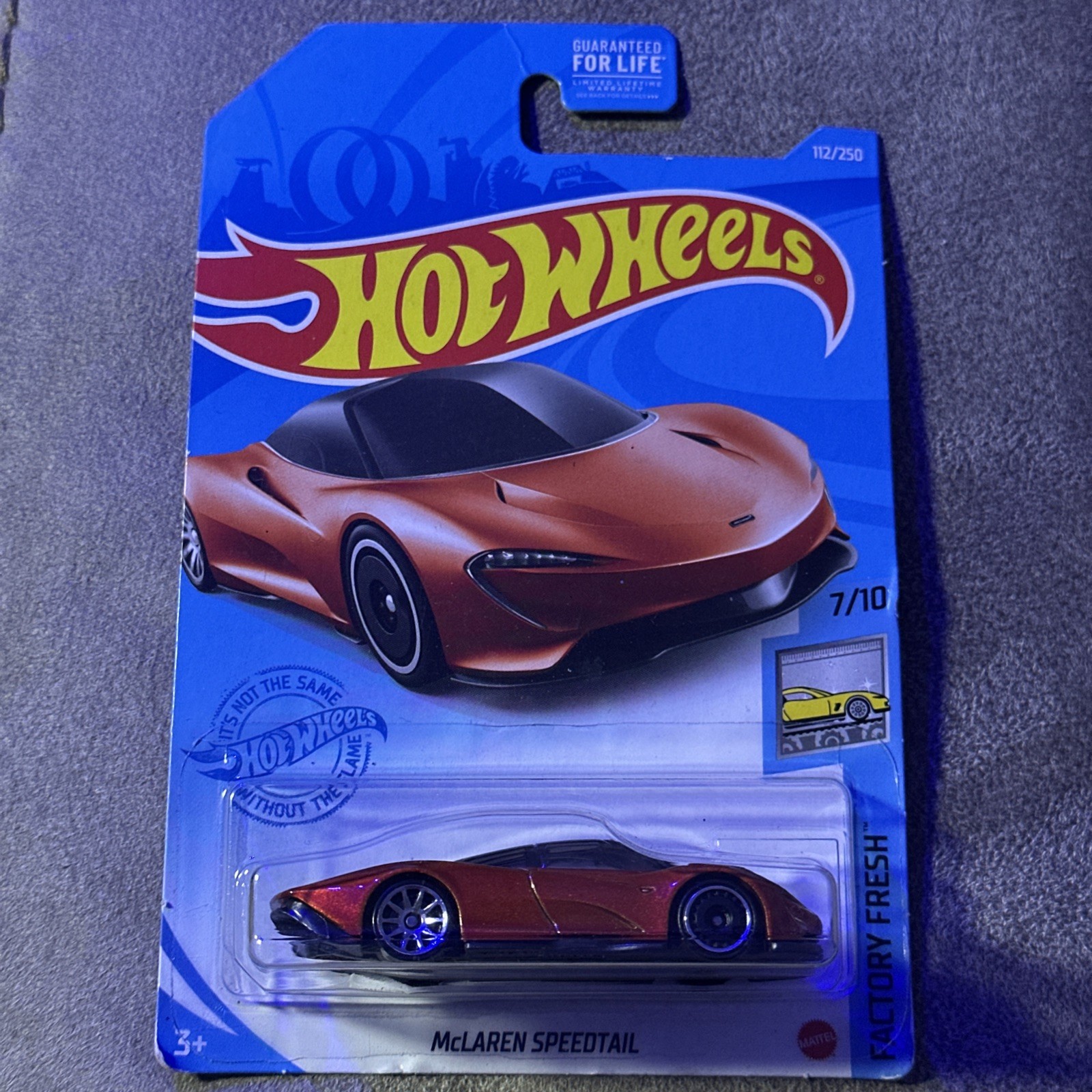 Hot Wheels McLaren Speedtail Metallic Orange Factory Fresh 7/10 112/250