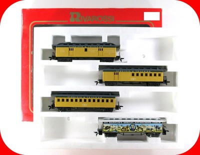 HO Scale **VIRGINIA & TRUCKEE** Old Timer Overland Passenger Set -Rivarossi 6900