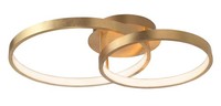 Nova Luce Deckenleuchte Leon Blattgold 42 W Warmweiß 3000 K IP20
