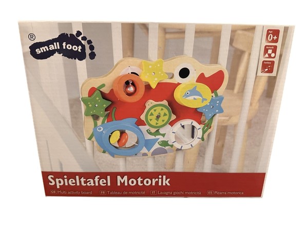 Small Foot | Spieltafel Motorik | Motorikbrett Motorikspiel Holz | Neu & Ovp-image