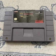 Tommy Moe's Winter Extreme Skiing and Snowboarding Game Super Nintendo SNES