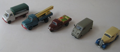 Konvolut historische Transporter Wiking Brekina Praline H0 1:87 Opel MB Goliath