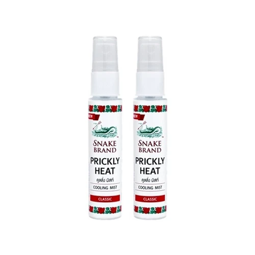 2X Cooling Mist Snake Brand Body Prickly Heat Original Classic 30ml