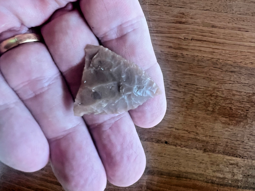 14 Striking Anasazi Pottery Sherds, Arrowheads,Dipper Handles Black on-White - Picture 12 of 12