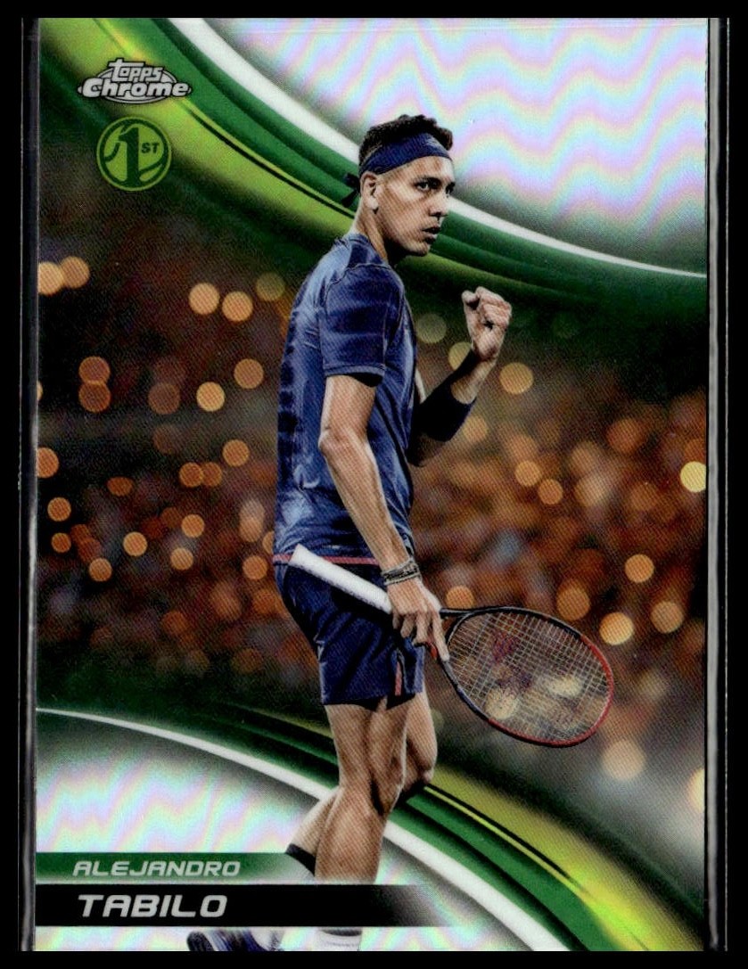 2025 Topps Chrome Tennis 62 Alejandro Tabilo 1st RC Refractor